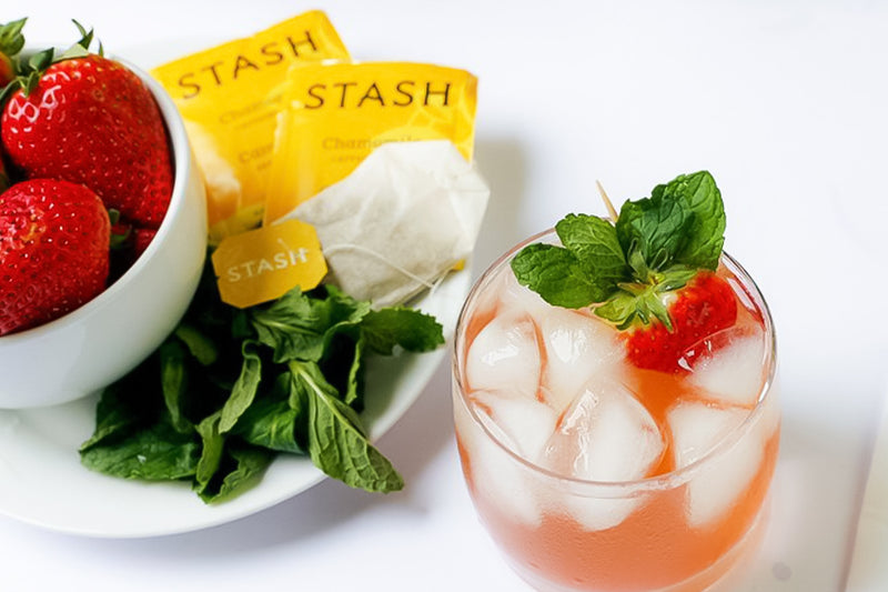 Strawberry-Honey Infused Chamomile Iced Tea Recipe | Stash Tea