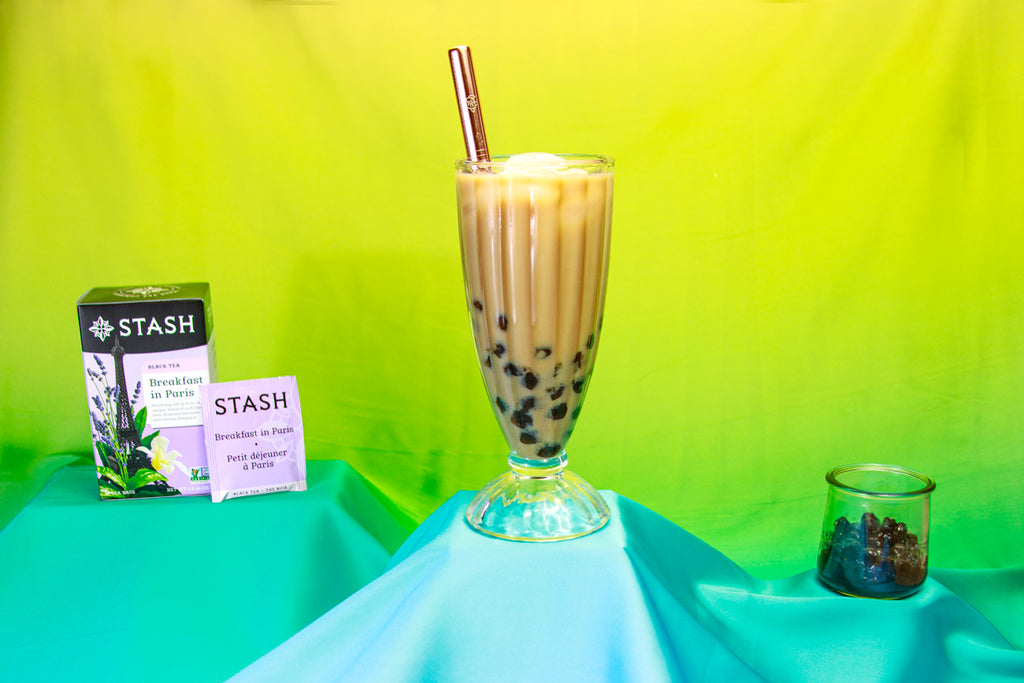 Breakfast in Paris Milk Tea Recipe with Boba – Stash Tea