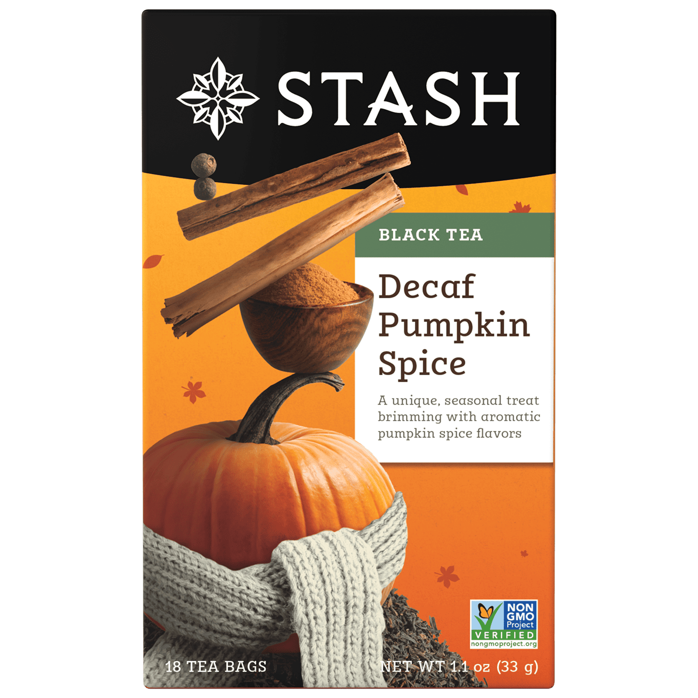 Pumpkin Spice Decaf Black Tea Bags | Fall Tea | Stash Tea