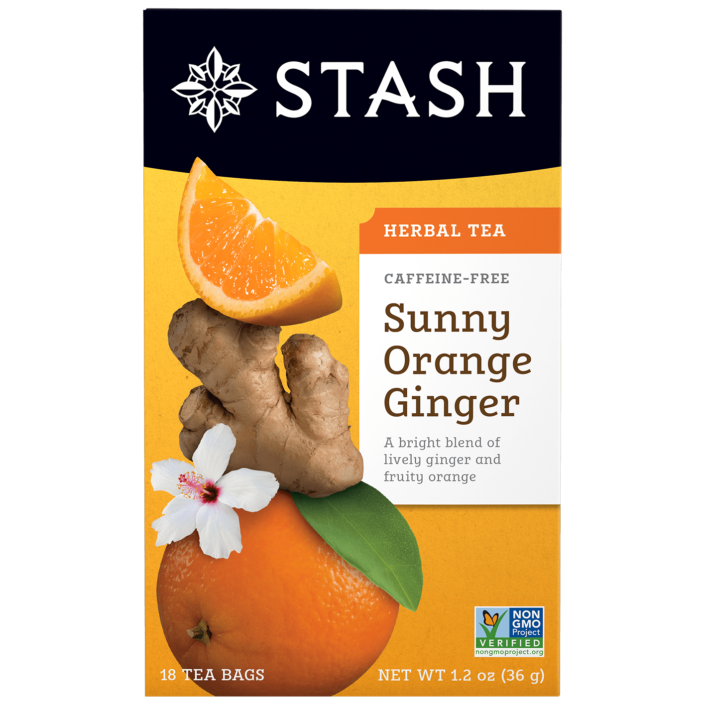 Sunny Orange Ginger Herbal Tea Bags | Stash Tea