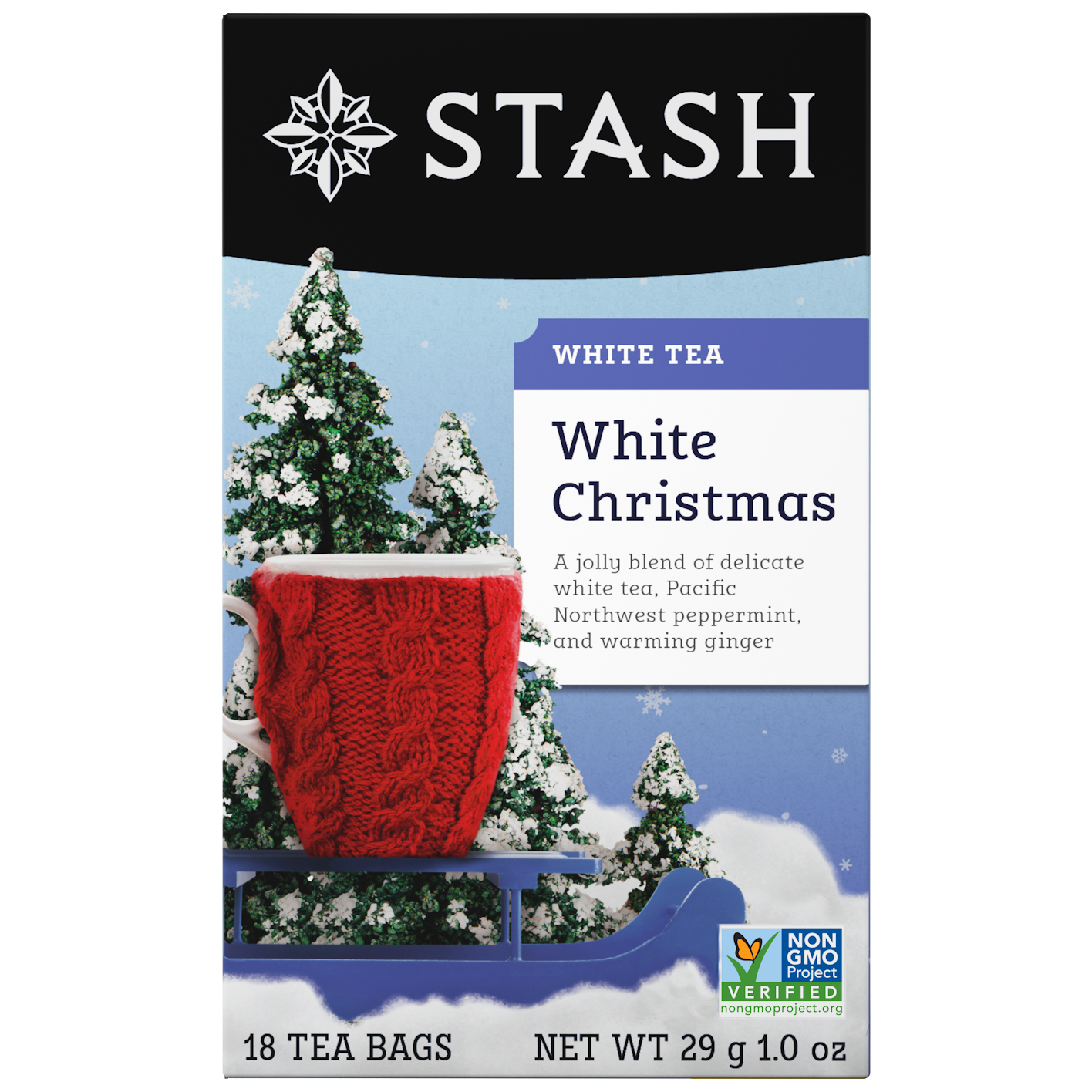 White Christmas White Tea Bags | Holiday Tea | Stash Tea