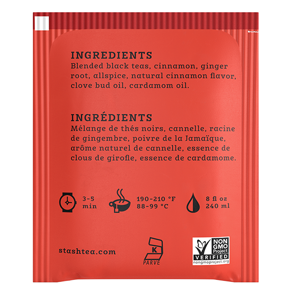 Chai Spice Black Tea Bags Stash Tea