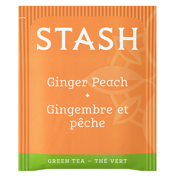 Ginger Peach Green Tea Bags Stash Tea