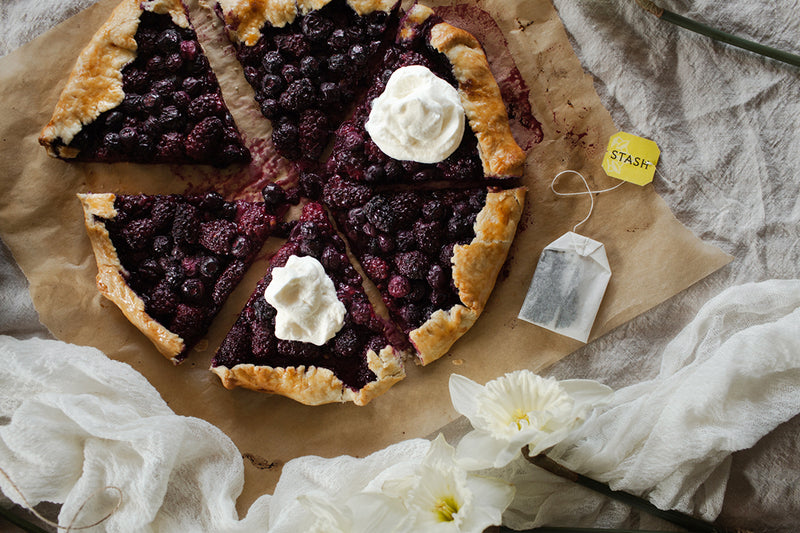 Berry Almond Galette With Asian Pear Tea-Infused Cream