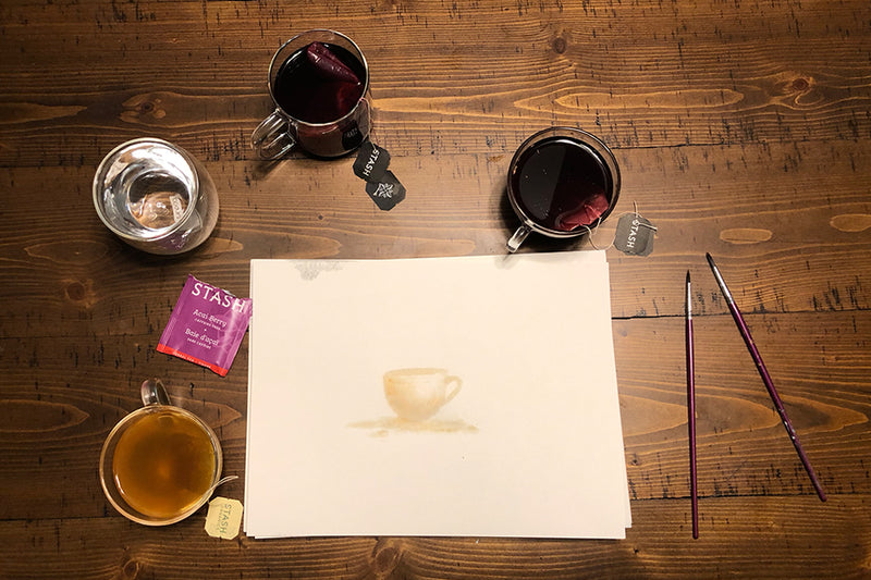 Painting Using Tea Paint with Tea | Stash Tea