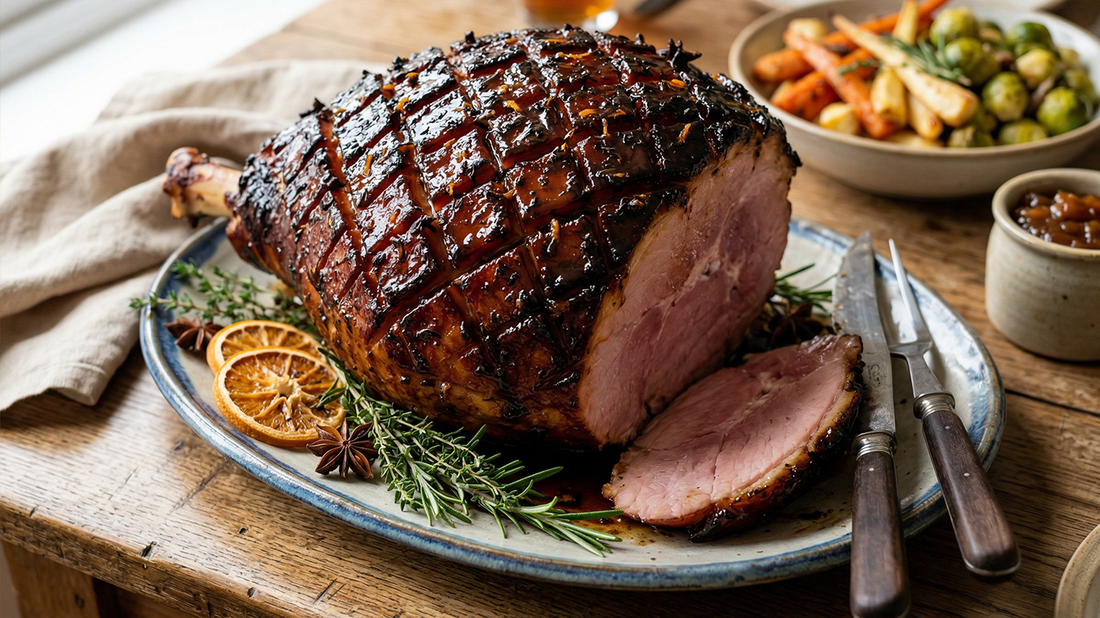 Double Bergamot Earl Grey Glazed Ham