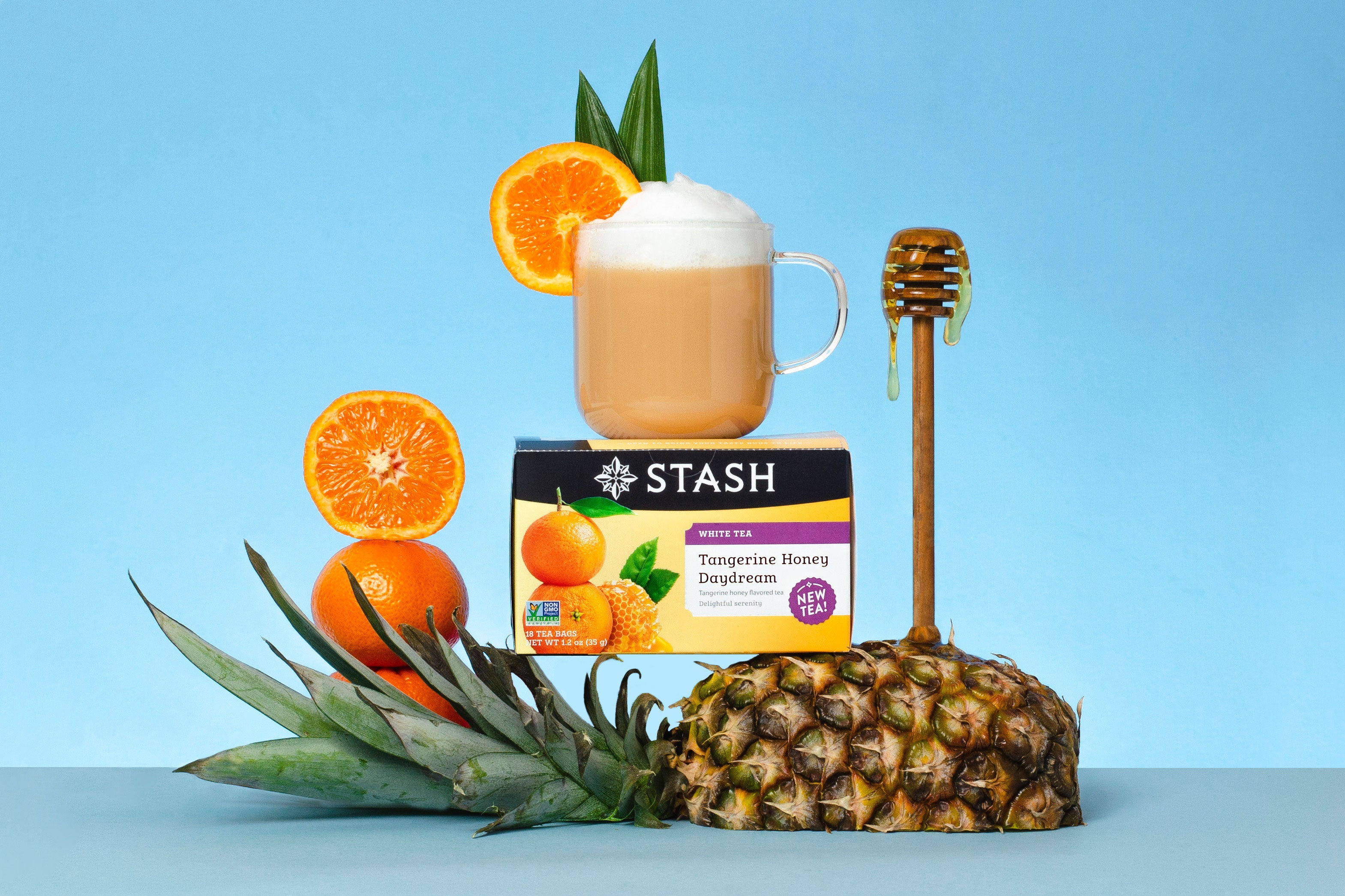Tropical Tangerine Honey Daydream Tea Latte Recipe