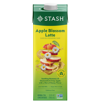 Stash Apple Blossom Latte tea concentrate box on a white background
