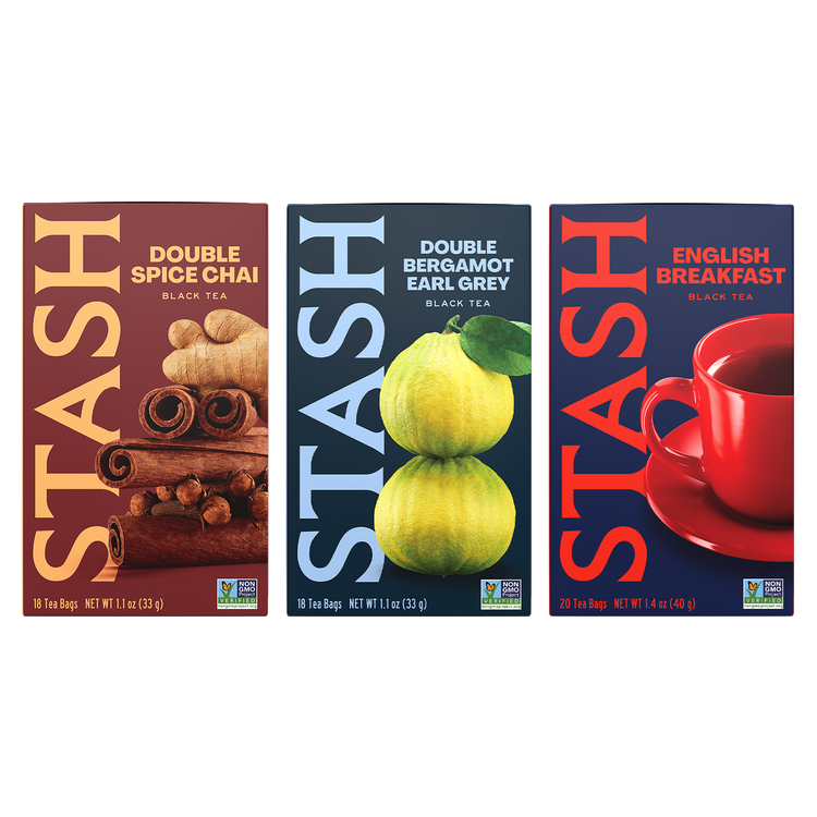 Bold Sips Bundle Double Spice Chai, Double Bergamot Earl Grey, English Breakfast