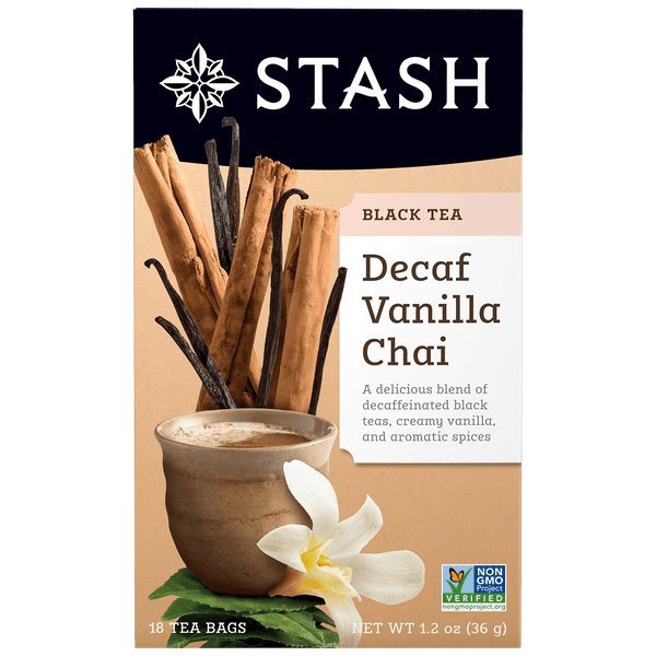 Decaf Vanilla Chai Black Tea Bags | Stash Tea