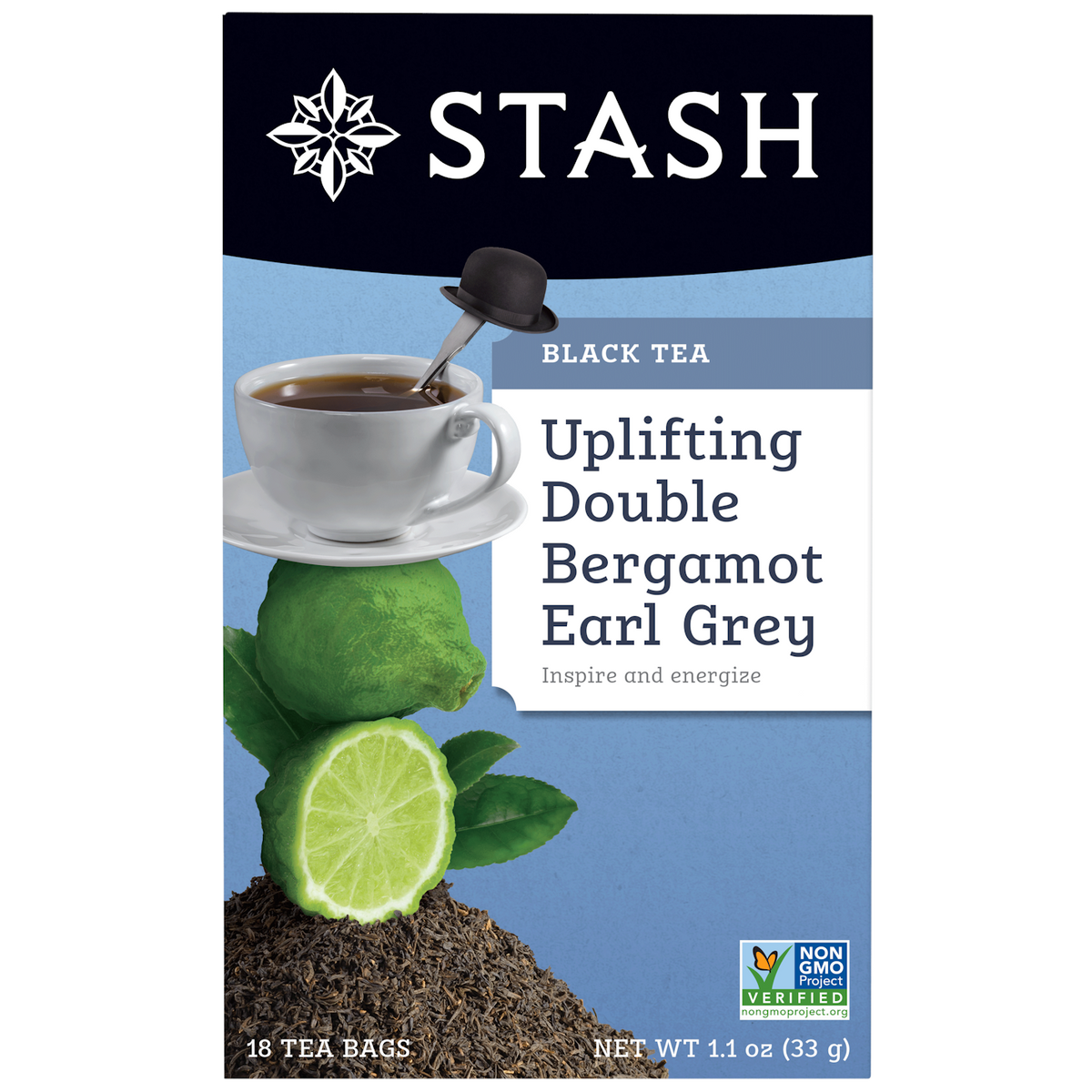Uplifting Double Bergamot Earl Grey Black Tea Bags | Stash Tea