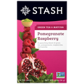 Stash Green Tea & Matcha Pomegranate Raspberry tea package on a white background