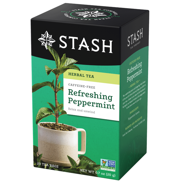 Refreshing Peppermint Herbal Tea Bags | Stash Tea