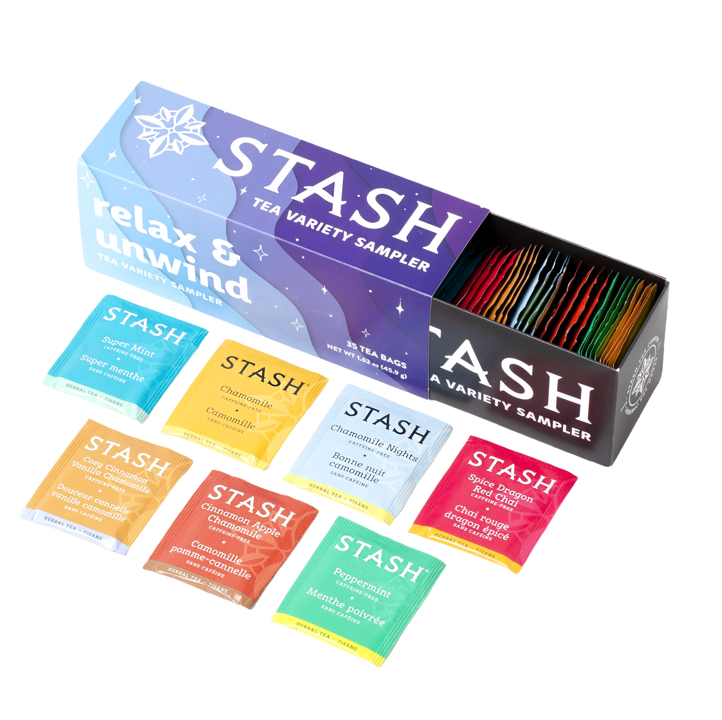Relax and Unwind Sampler Pack – Stash Tea