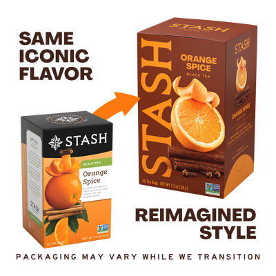 New vs Old Packaging Orange Spice