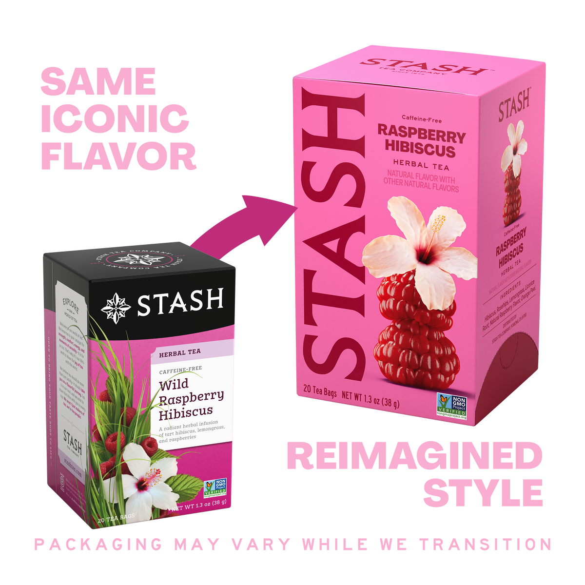 Hibiscus Raspberry Tea Wild Raspberry Hibiscus Herbal Tea Bags | Stash Tea