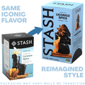 Stash Licorice Spice tea packaging with a comparison between old and new designs