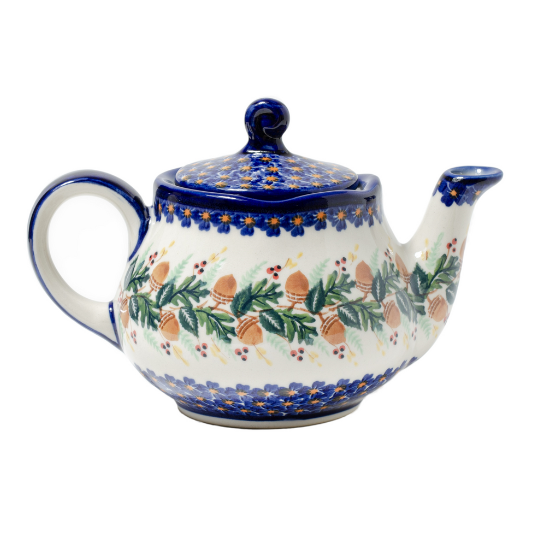 Polish Pottery Acorn Teapot 26 oz | Stash Tea