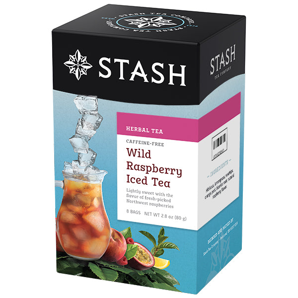Wild Raspberry Herbal Iced Tea Brew Bags | Stash Tea