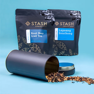 Matte Black Canister For 100 g Loose Leaf Tea | Stash Tea