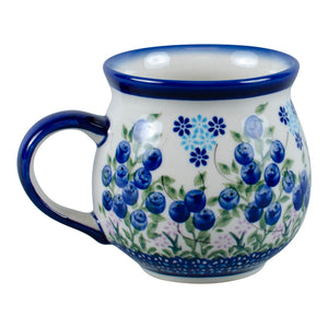 Polish Pottery Blueberry Bubble Mug