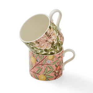 Morris & Co Fruit & Honeysuckle Mug Set of 2 12 oz | Stash Tea