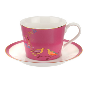 Pink Sara Miller London Chelsea Tea Cup & Saucer 7 oz | Stash Tea