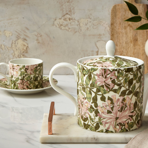 Morris & Co Honeysuckle Tea Cup & Saucer 10 oz | Stash Tea
