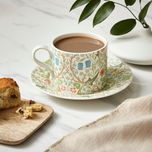 Morris & Co Blackthorn Tea Cup & Saucer 10 oz | Stash Tea