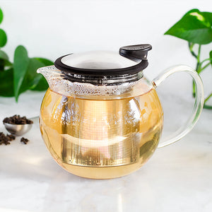 Bola Glass Teapot 25 oz | Teaware to brew loose leaf tea | Stash Tea
