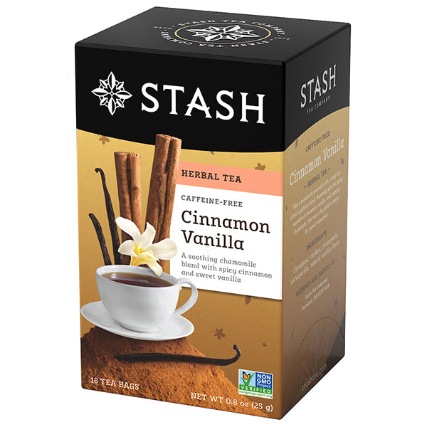 Cinnamon Vanilla Herbal Tea Bags | Fall Tea | Stash Tea