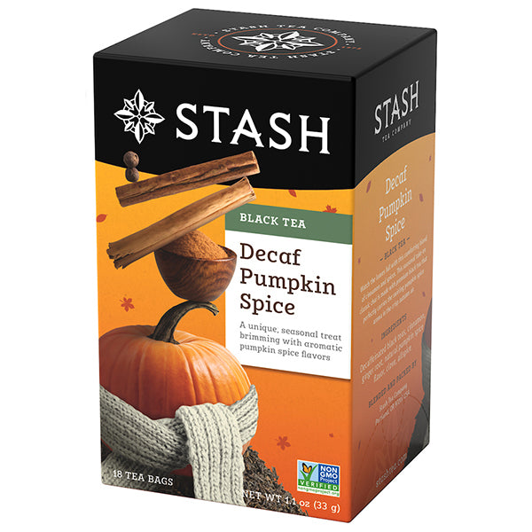 Pumpkin Spice Decaf Black Tea Bags | Fall Tea | Stash Tea