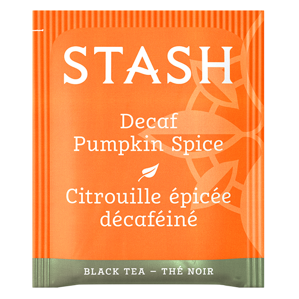 Pumpkin Spice Decaf Black Tea Bags Fall Tea Stash Tea