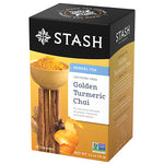 Golden Turmeric Chai Herbal Tea Bags | New Turmeric Tea | Stash Tea