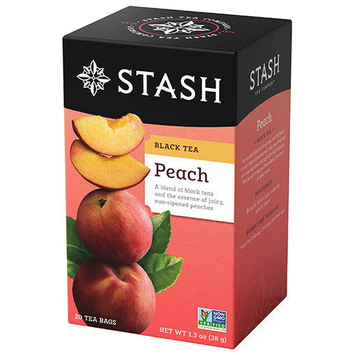 Ginger Peach Iced Tea - Large Black Tea Pouches